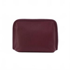 NEW HOBO women's beauty cosmetic pouch in mulberry glaze